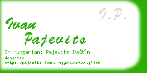 ivan pajevits business card